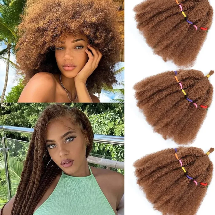 Pre stretched Afro kinky bulk